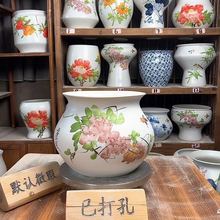 摆件钱袋子紫藤新款新款陶瓷