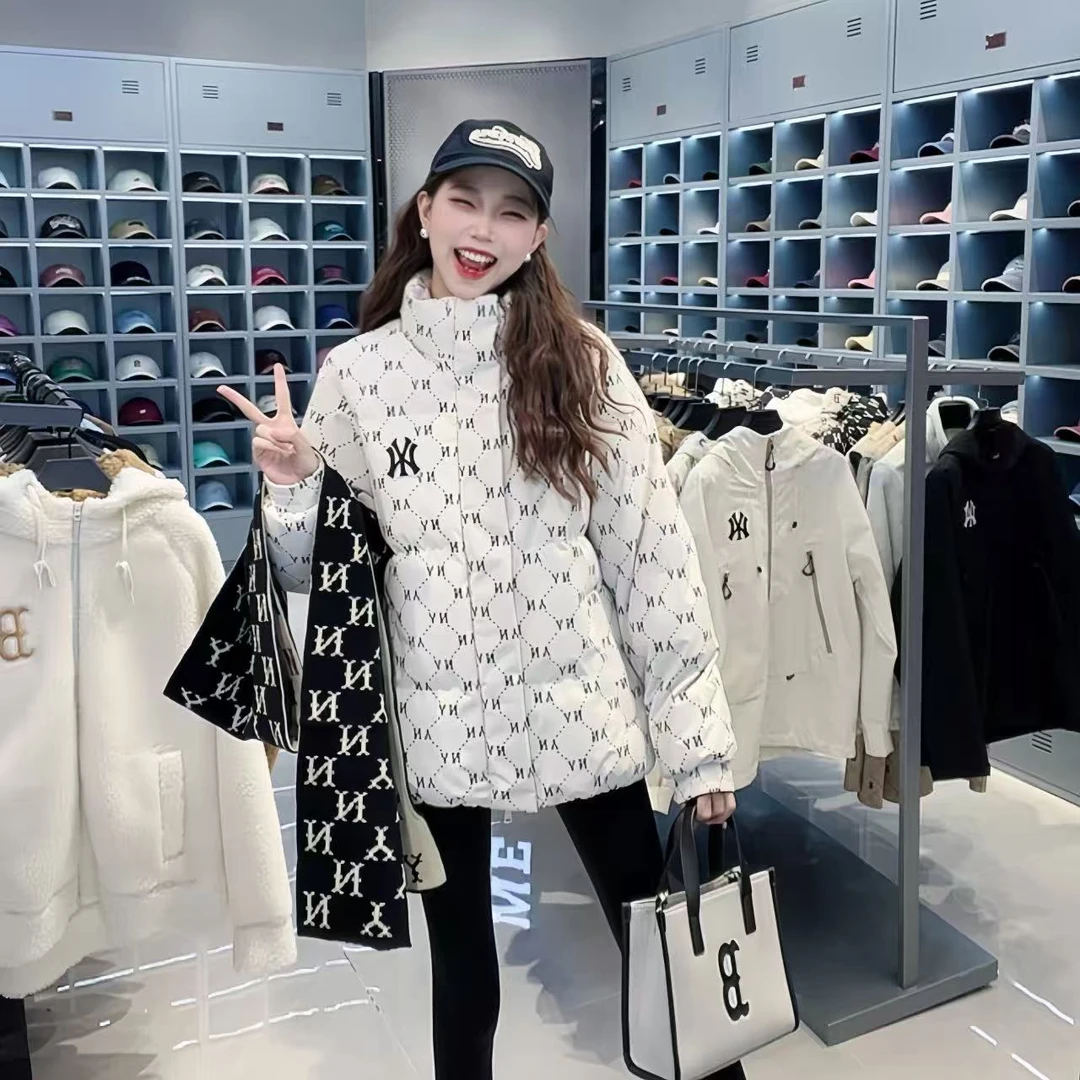 NY联名款棉服满印老花男女同款时尚休闲百搭外套  201