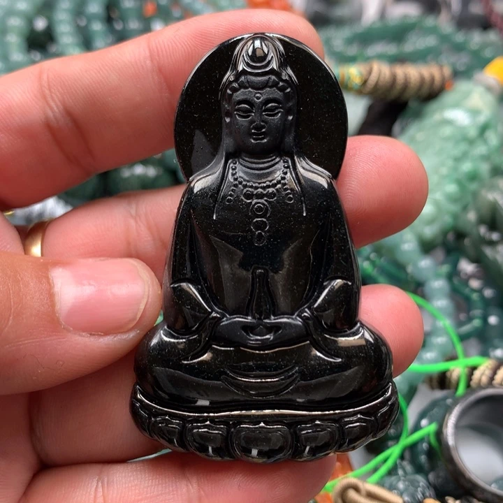 翡翠颈饰未镶嵌保真天然a货翡翠