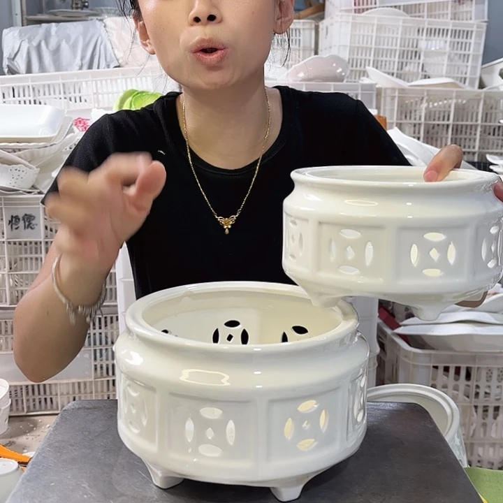 碟铜钱炉一大一小