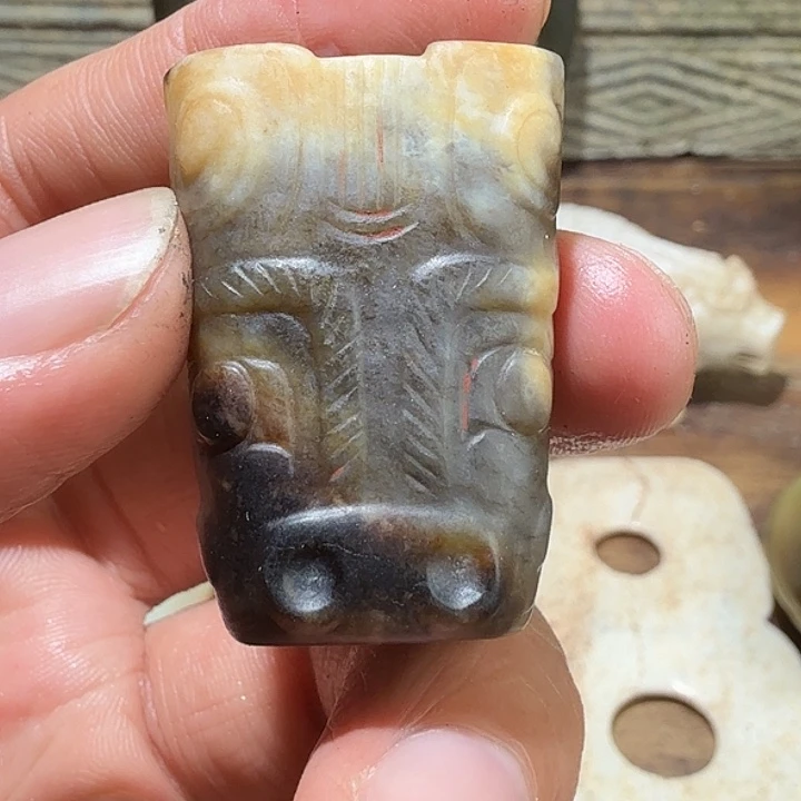 和田玉未镶嵌挂件6***3