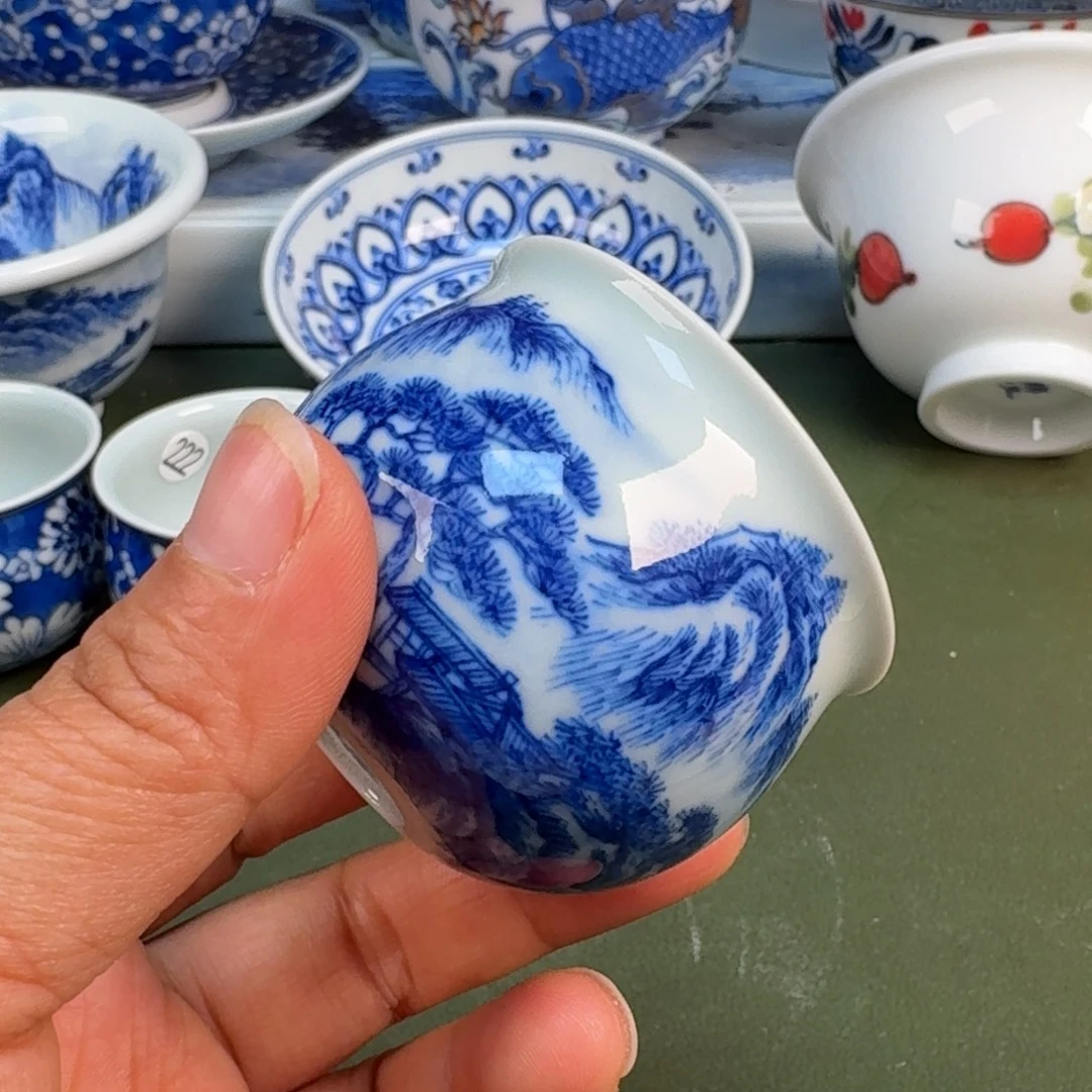 陶景德镇纯手绘茶具圆圆252