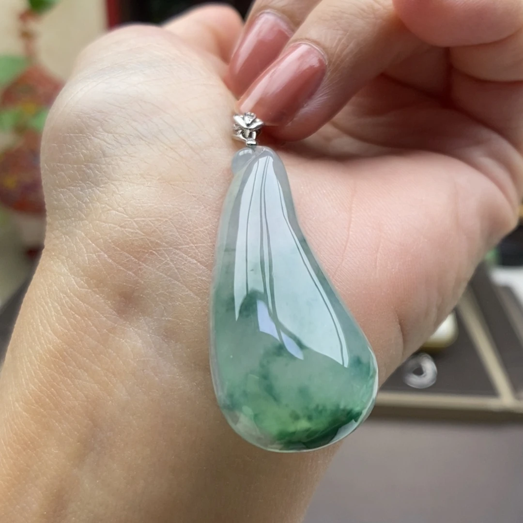 翡翠银S925镶嵌颈饰我19