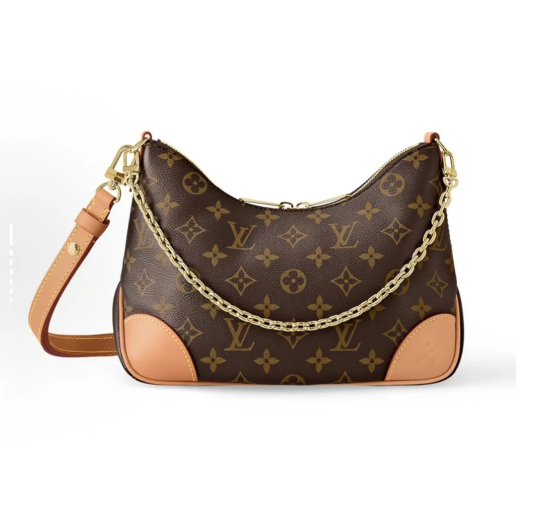 未使用 LouisVuitton/路易威登 黄牛角 链条包单肩包 斜挎包