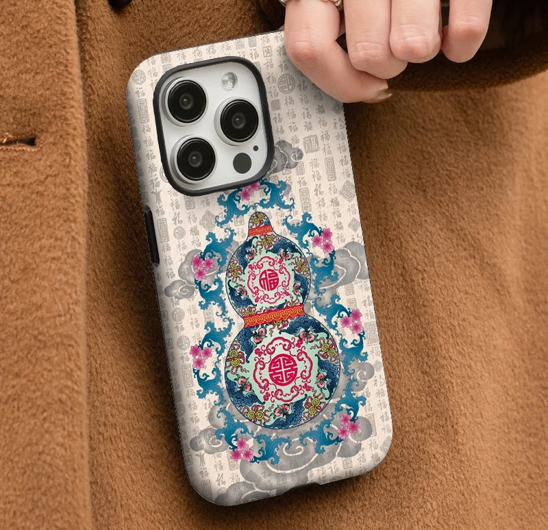 葫芦福•适用oppo苹果16promax华为vivo新中式iPhone15手机壳防摔