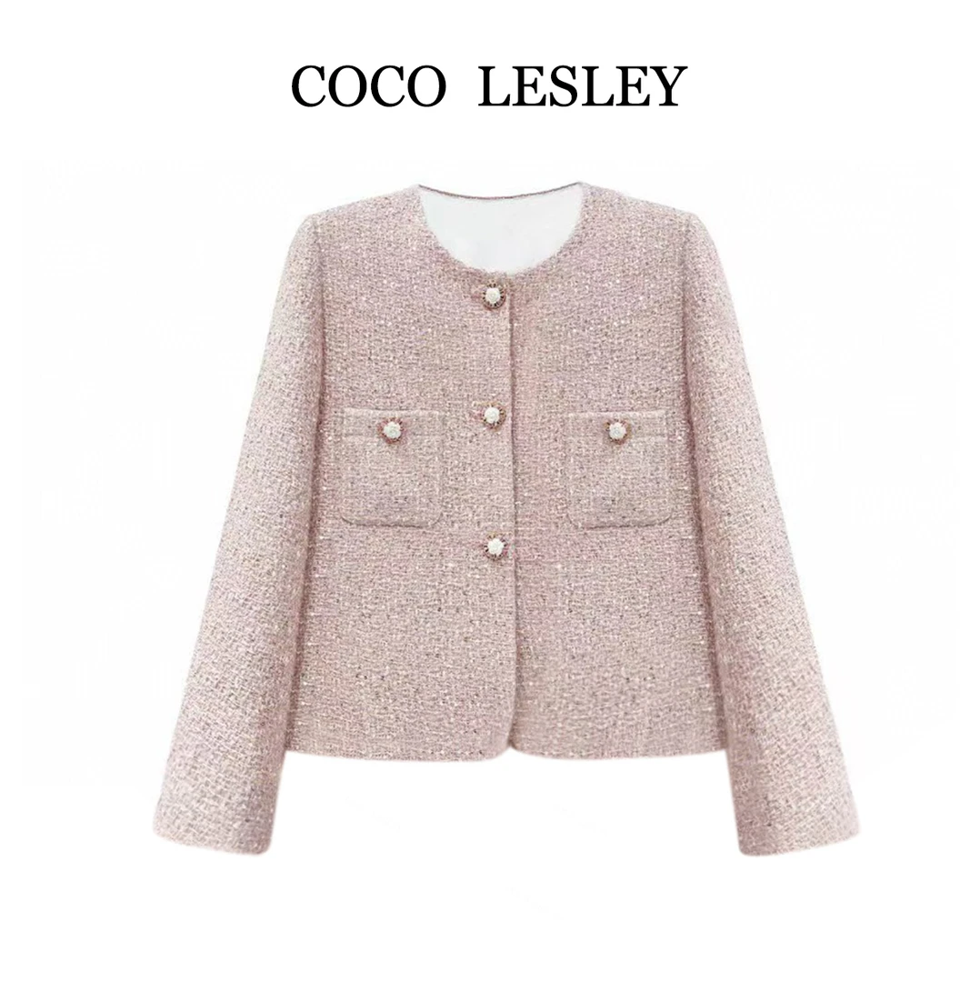 COCO LESLEY/法式时尚气质春季新款小香风外套28951-1