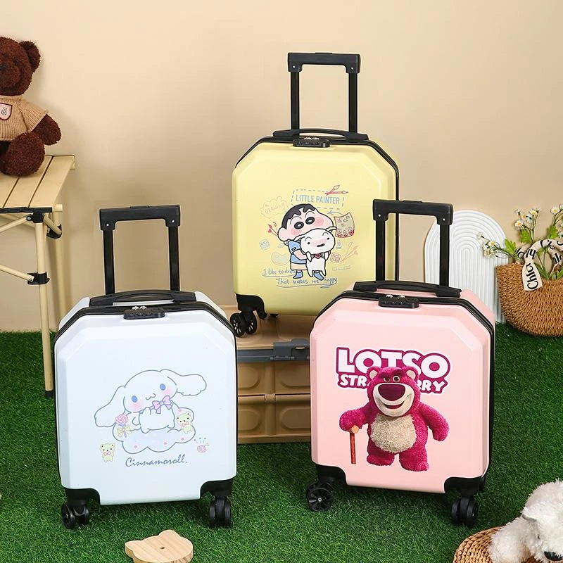 飞机托运行李箱新款卡通儿童拉杆箱18寸20寸男女学生行李箱高颜值