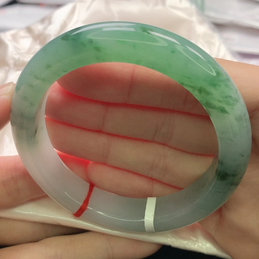 翡翠未镶嵌手镯缅甸56.5