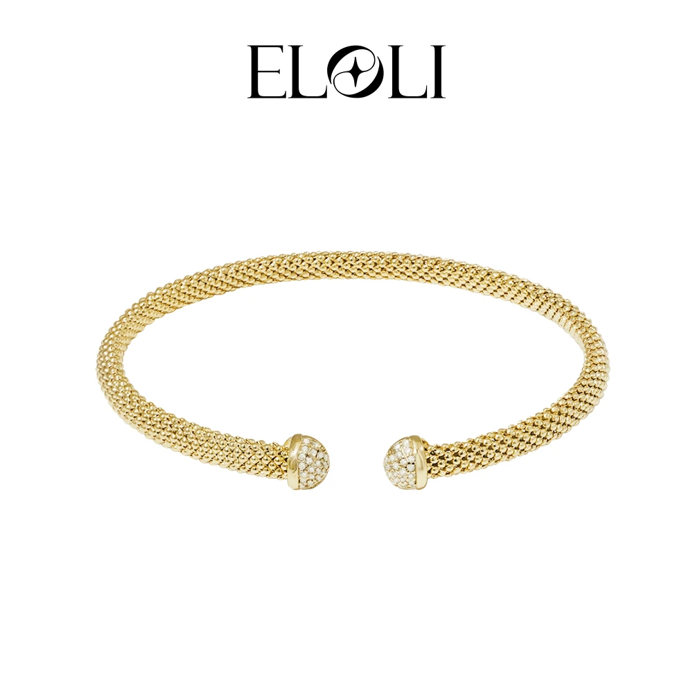 EloliLiaison结缘交织开口轻奢女手镯 EL0806