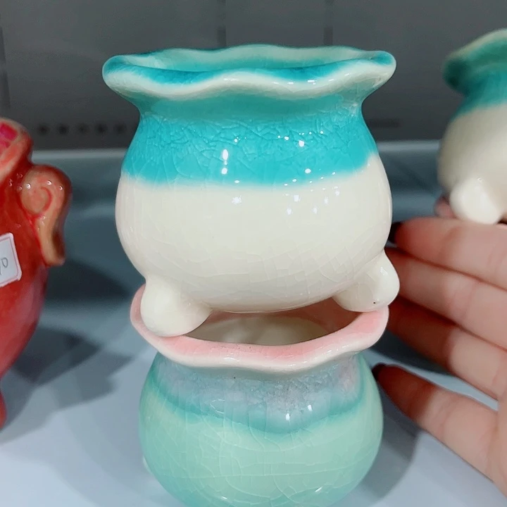 多肉陶瓷花盆满10元包邮