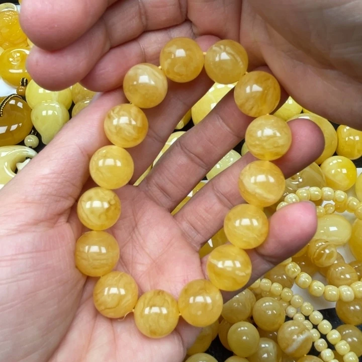 裸石蜜蜡未镶嵌蜜蜡14➕手串重26