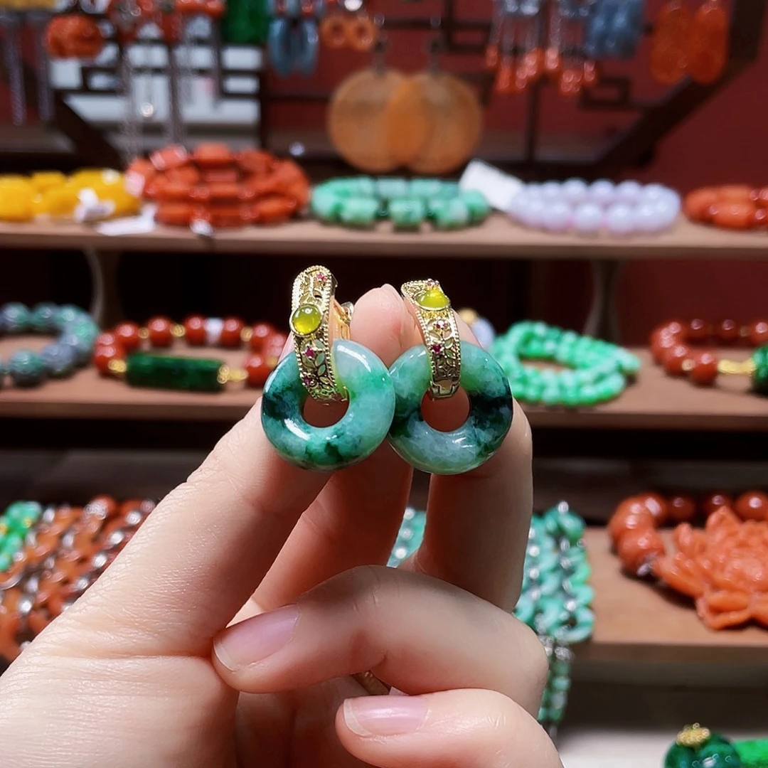 翡翠未镶嵌手链饰品