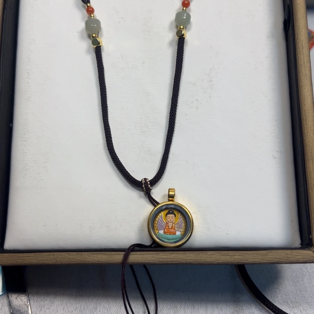 吊坠?**?药师擦擦唐卡吊坠