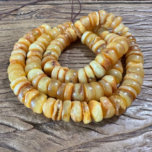 精品天然蜜蜡珠串4d15n109p04y2j1n1