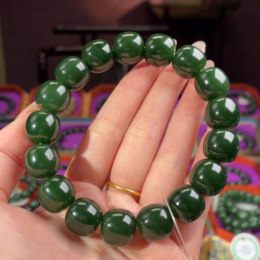 和田玉（碧玉）未镶嵌手串