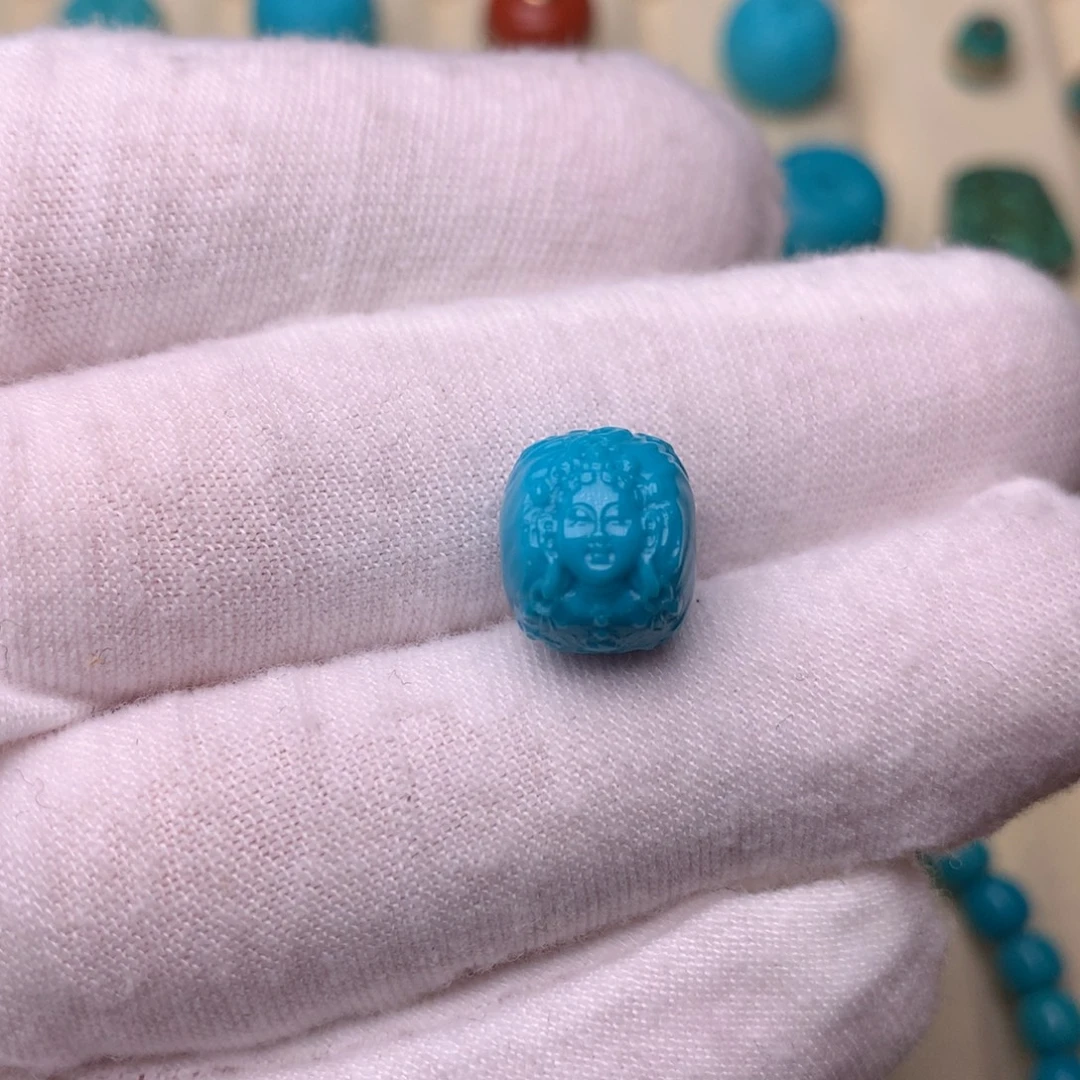 绿松石未镶嵌绿松石度母11.5