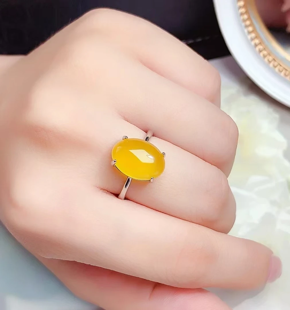 【依依专属】黄色戒指JZ06多样性发其一拆标不退不换