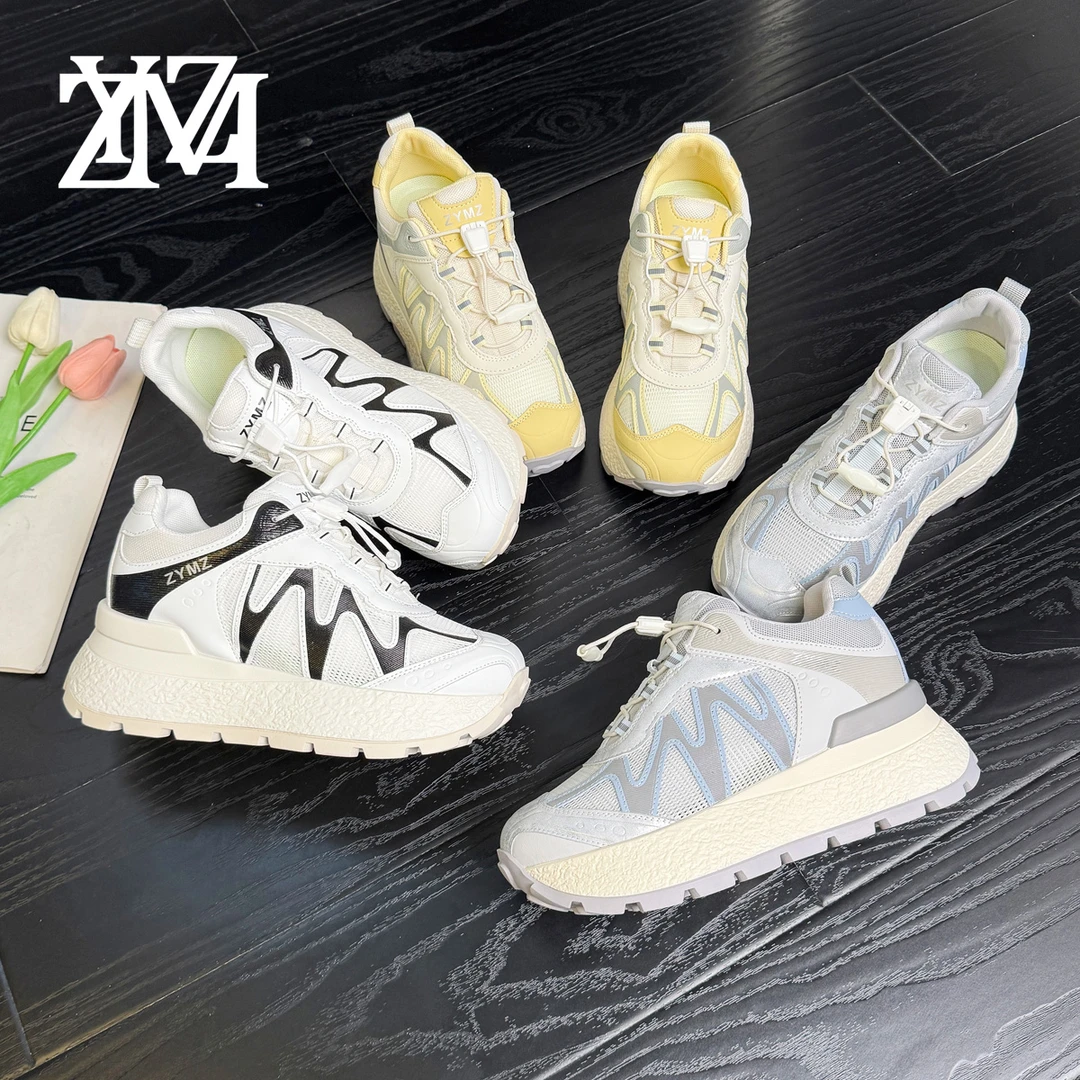 卓越名妆【登山跑步鞋】8cm夏季小个子内增高休闲鞋厚底鞋女鞋G476