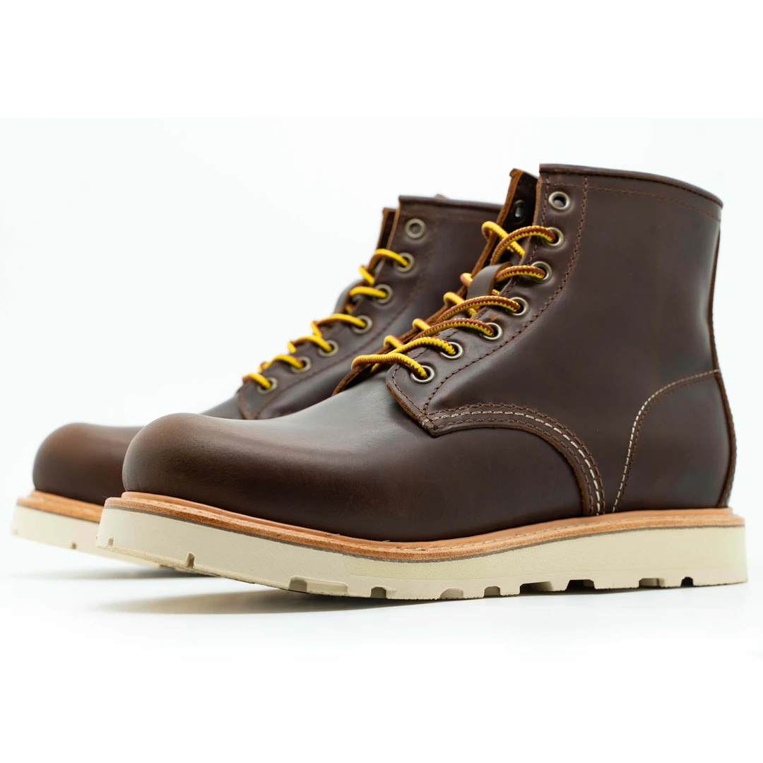 9111头层油蜡皮多脂多油蜡固特异工艺工装男鞋升级高配复古工装靴