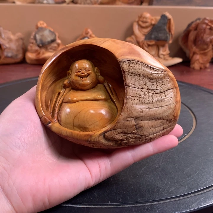 柏木（崖柏）根雕摆件