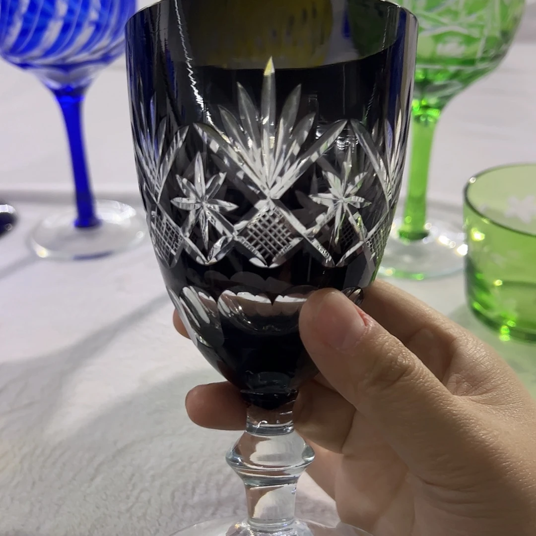 水晶玻璃平底款微瑕一个