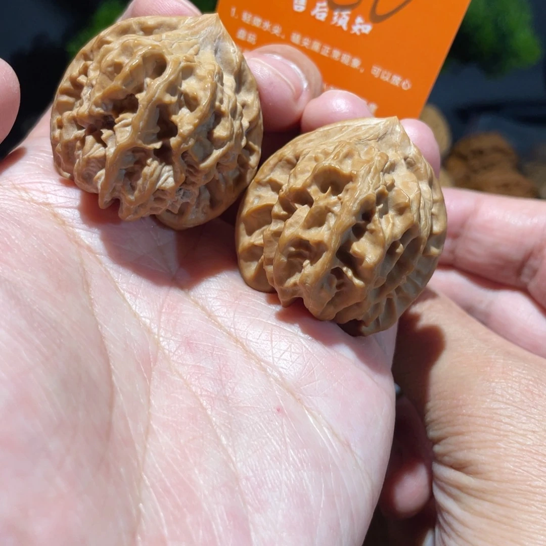 吊坠文玩核桃39+大龙粉红皮380