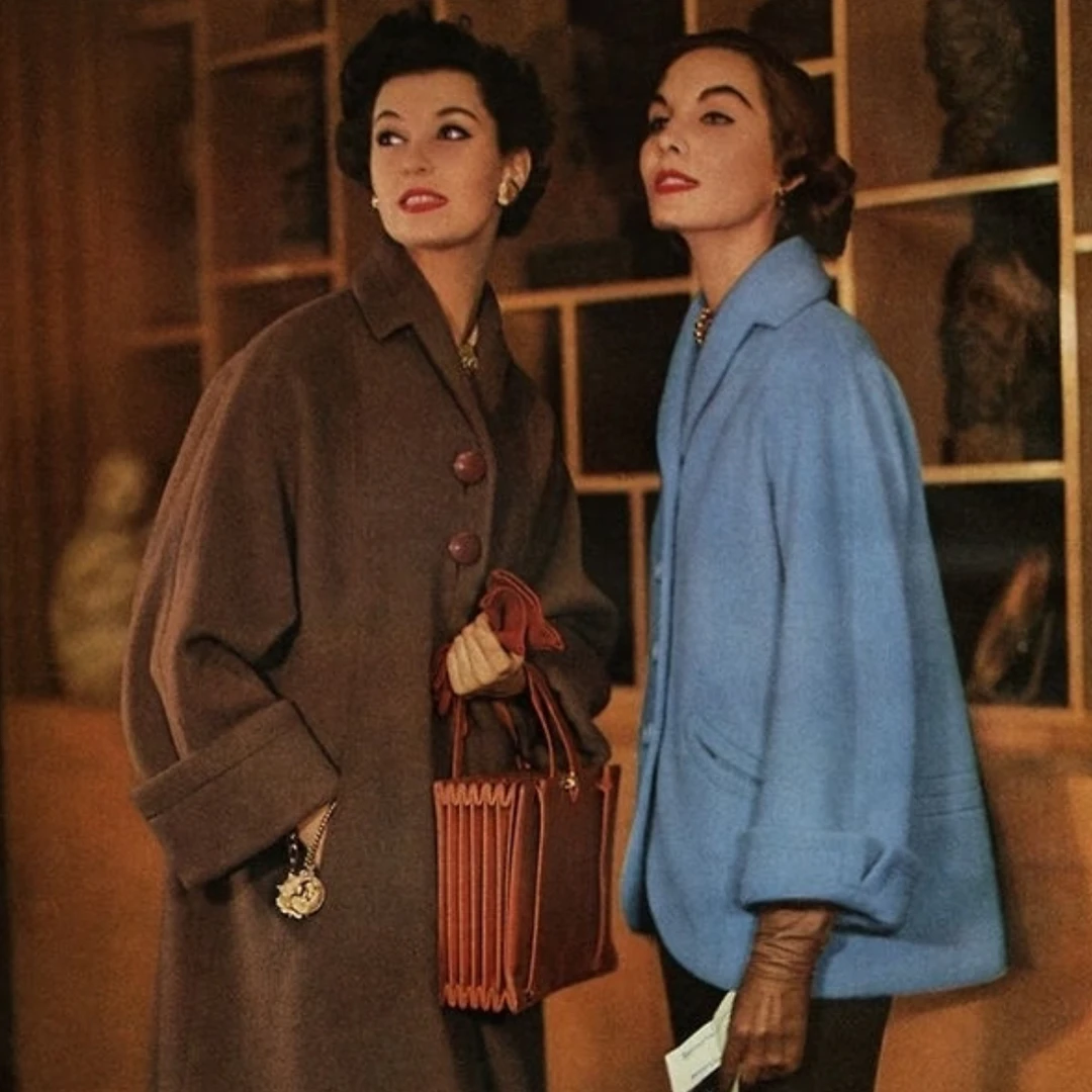 艺弦复古vintage羊毛大衣时尚气质