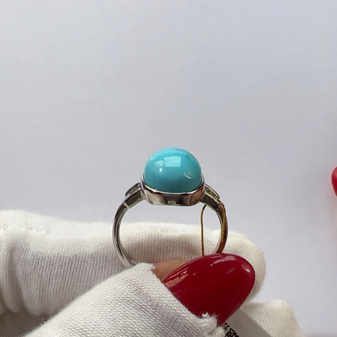 绿松石银S925镶嵌挂件