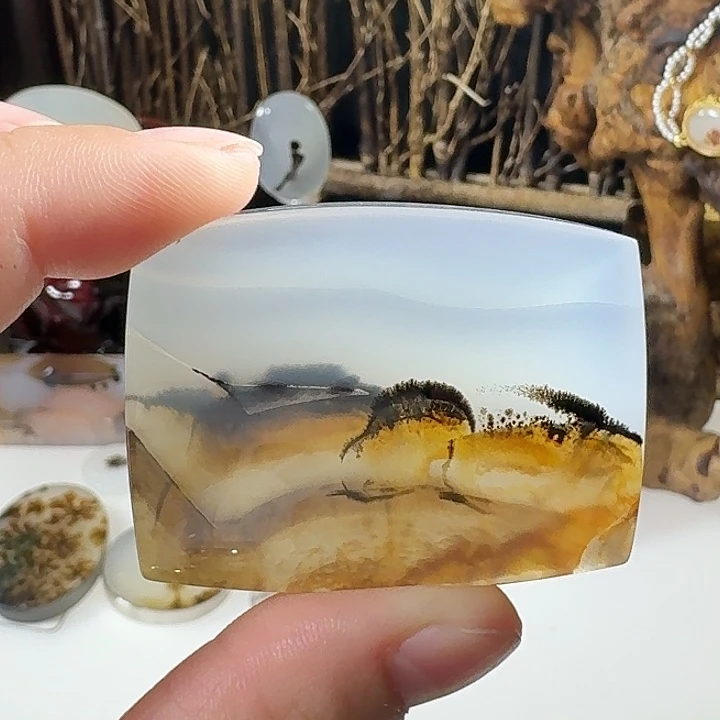 蜜***糖玛瑙/玉髓未镶嵌珠宝奇石