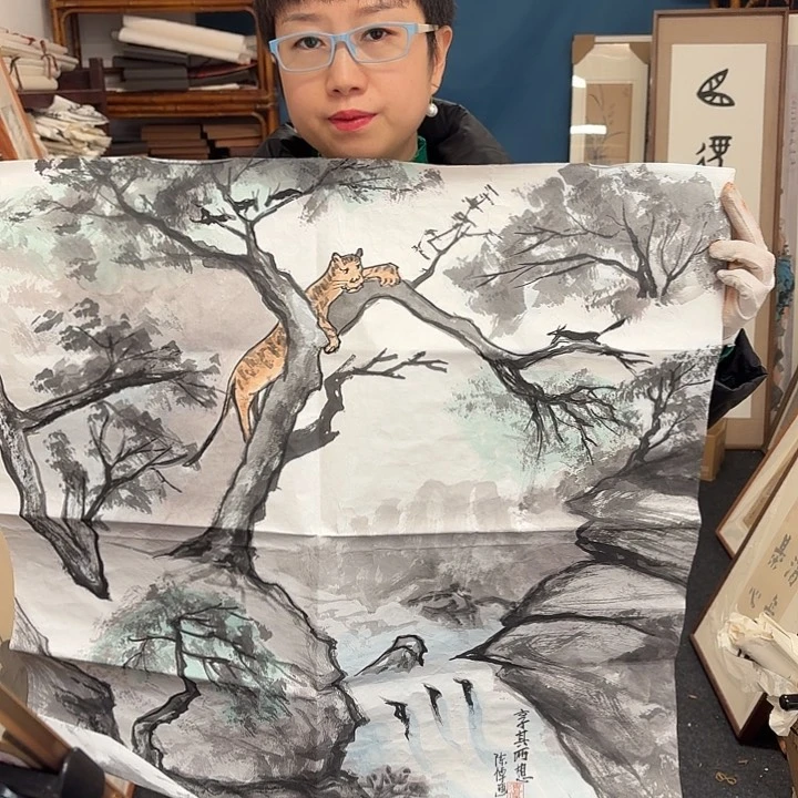 国画老**棋手绘作品欣赏165