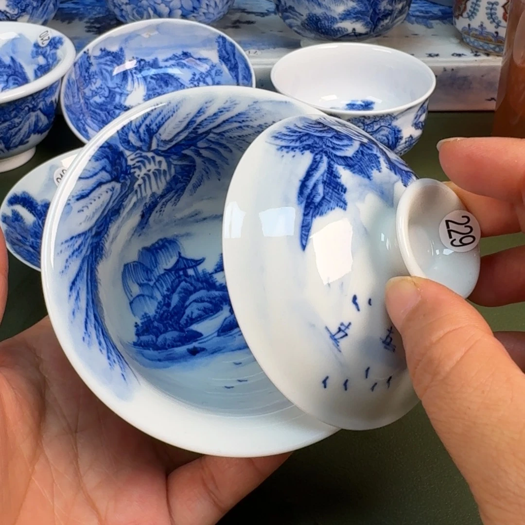 景德镇纯手绘茶具圆圆229