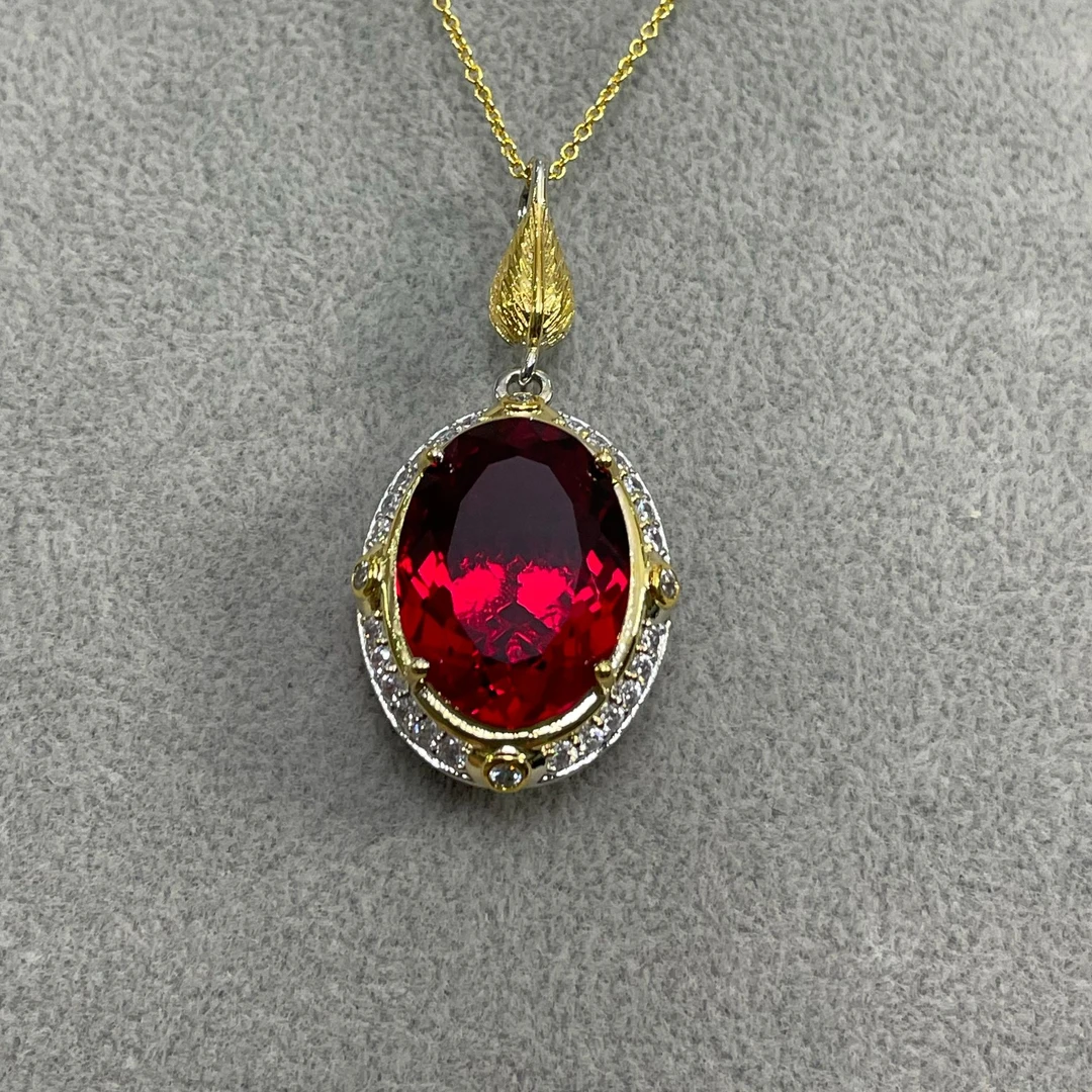 非金属珐琅吊坠 红色 碧碧 吊坠