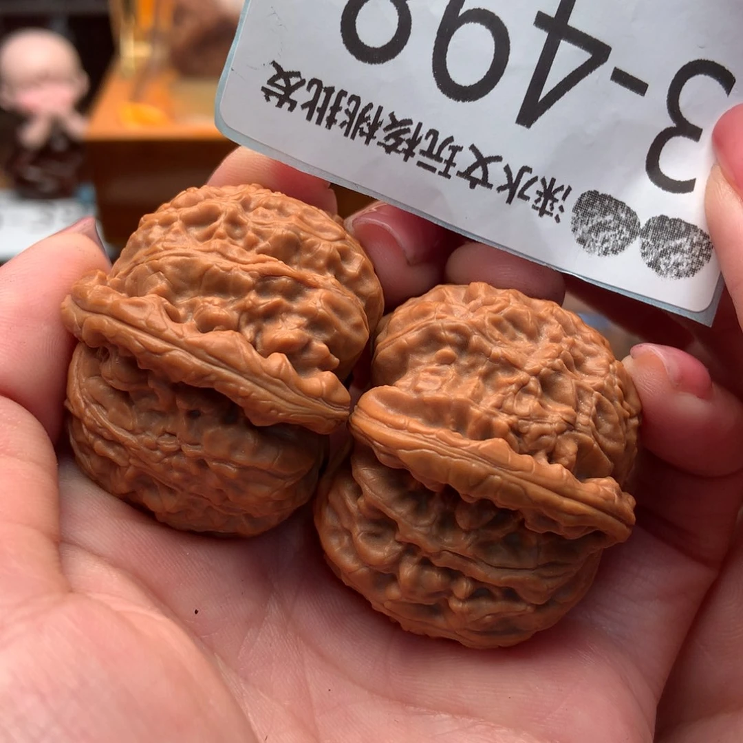 文玩核桃把件42球白