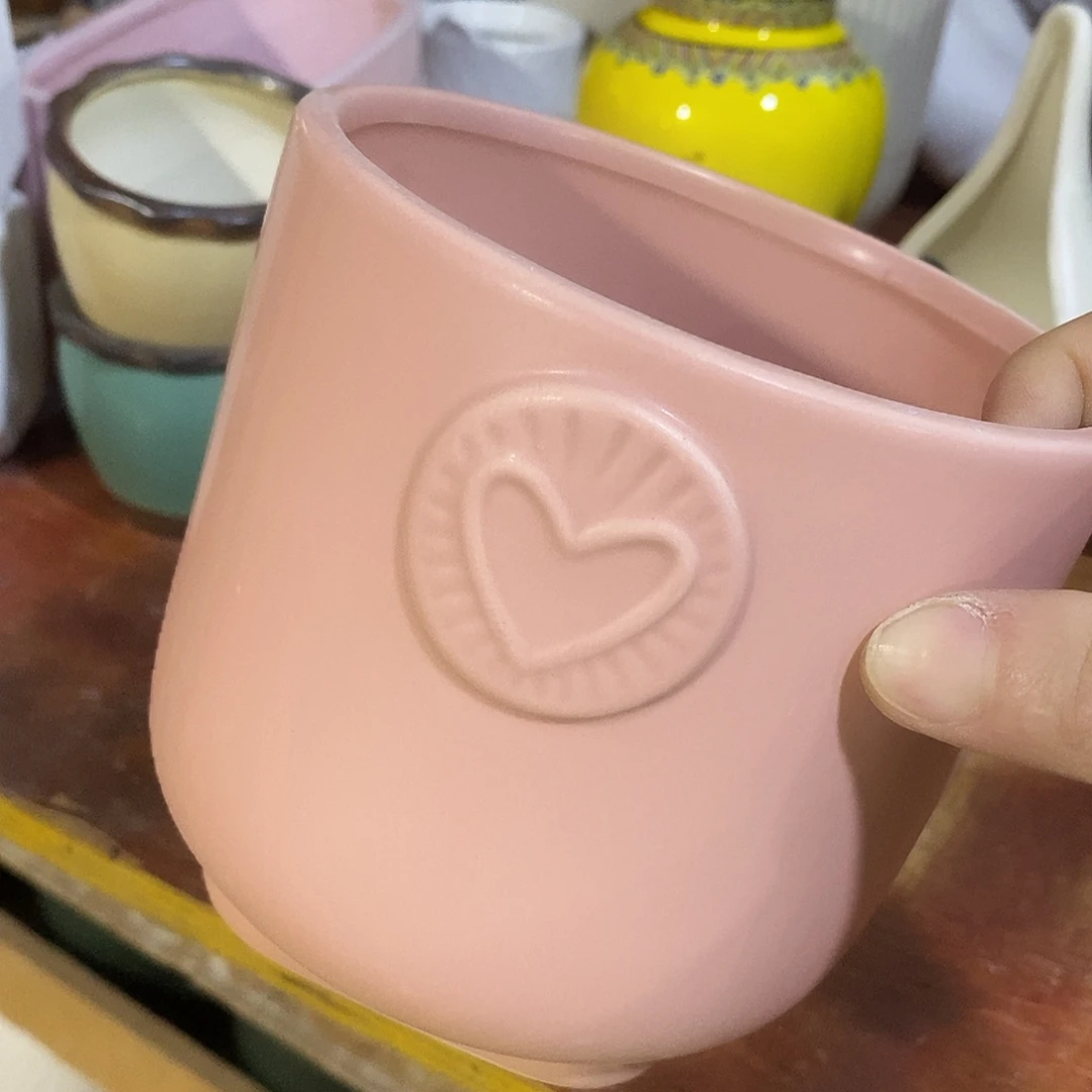 杯子陶陶盆有孔 瑕疵介意勿拍