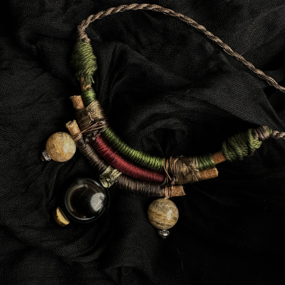 银布艺吊坠 Shess_原创设计丨手工定制项链系列丨天然·默认微瑕