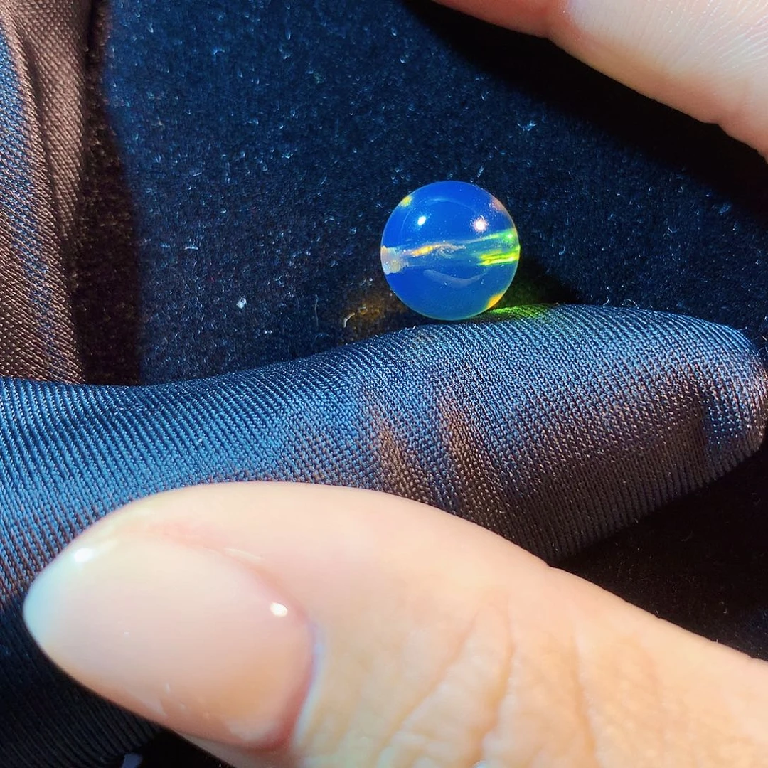 琥珀未镶嵌手串蓝珀10mm单颗