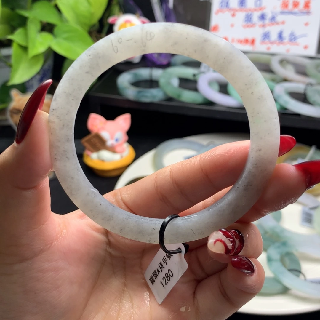 定制翡翠叮当镯未镶嵌60/64