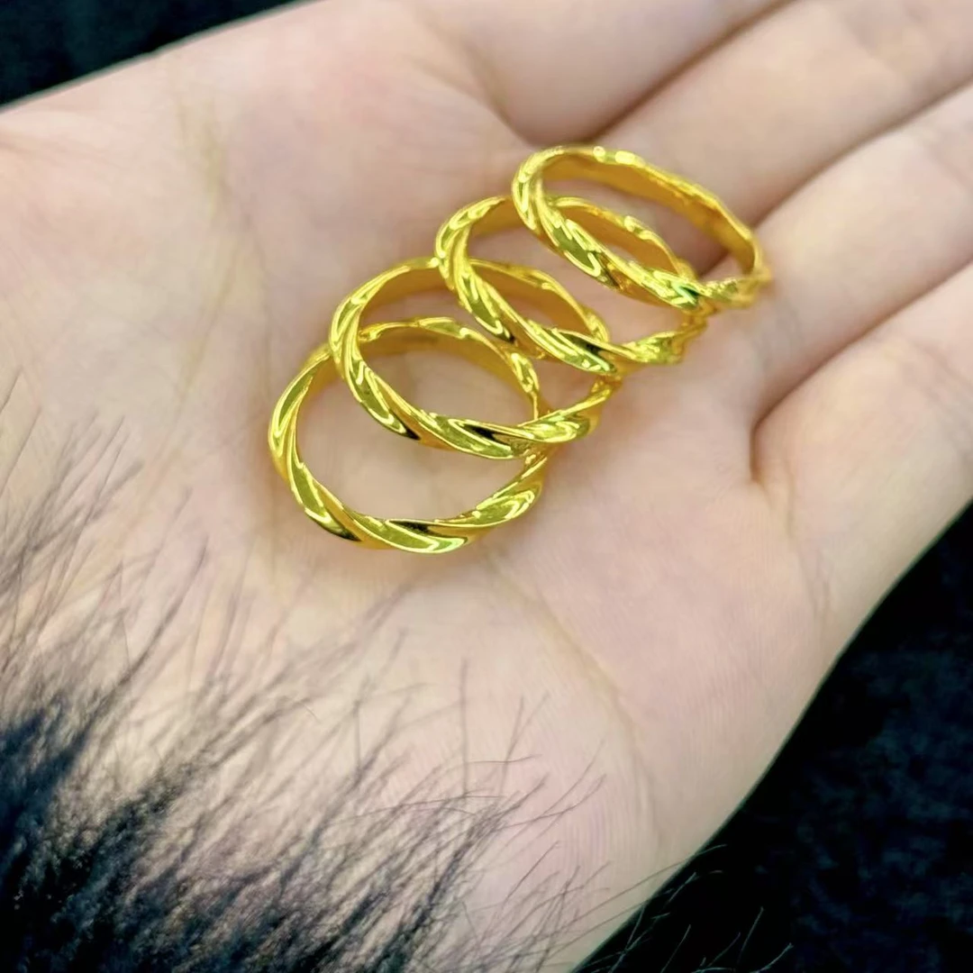 【KZ】足金莫比乌斯环轻奢百搭戒指（多样性发一）