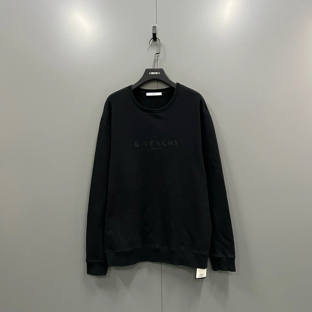 95新 Givenchy/纪梵希 黑色印花logo卫衣 XL码/95新