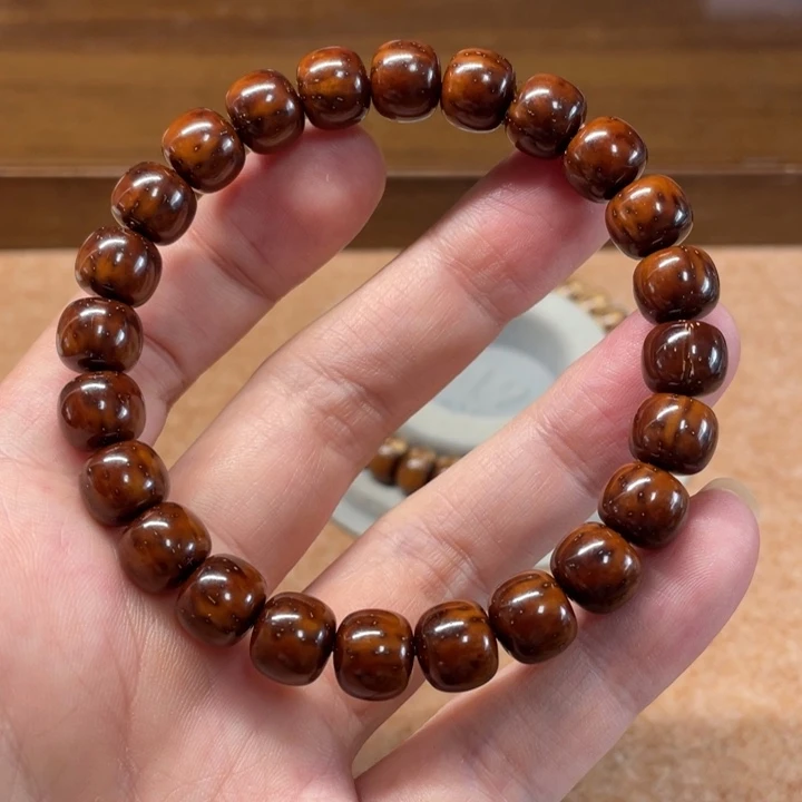 紫金鼠吊坠实心紫金鼠手串10