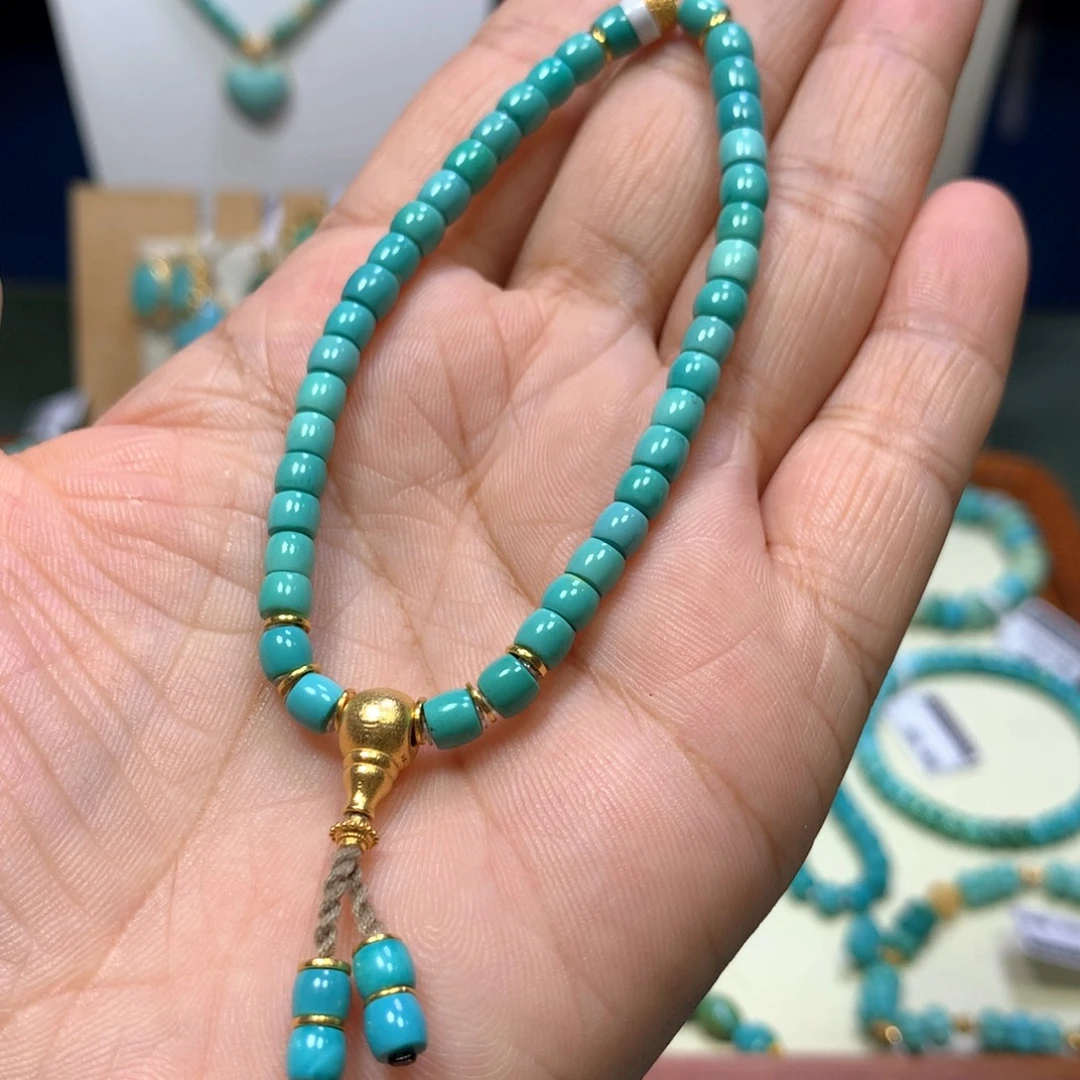 绿松石18K金镶嵌单圈