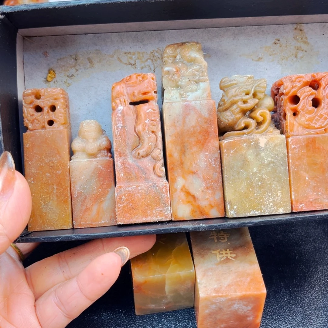 博***影寿山石捡漏瑕疵品