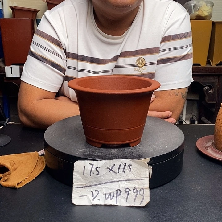 紫砂花盆货号一只WP999