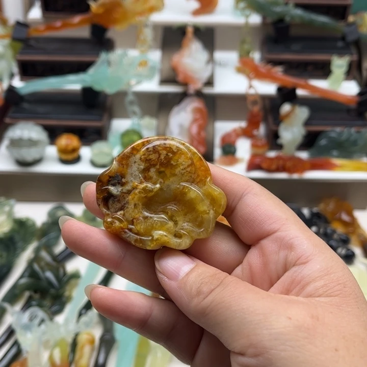 蛇纹石玉未镶嵌岫玉发簪