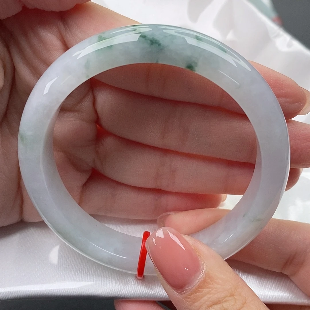 翡翠未镶嵌手镯缅甸天然A货翡翠 56