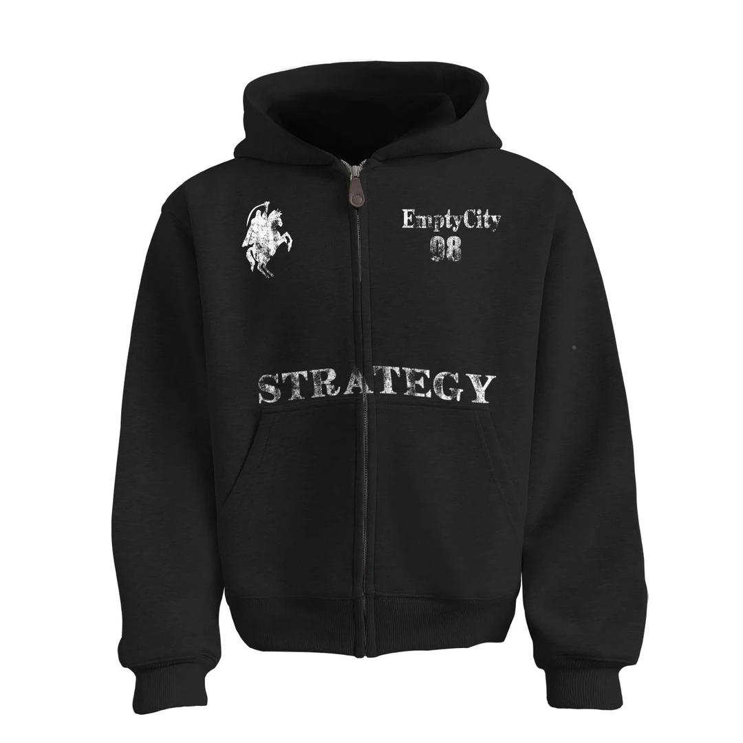 【专柜正品】男士卫衣骑士清洁短款450g重型连帽开衫运动秋冬