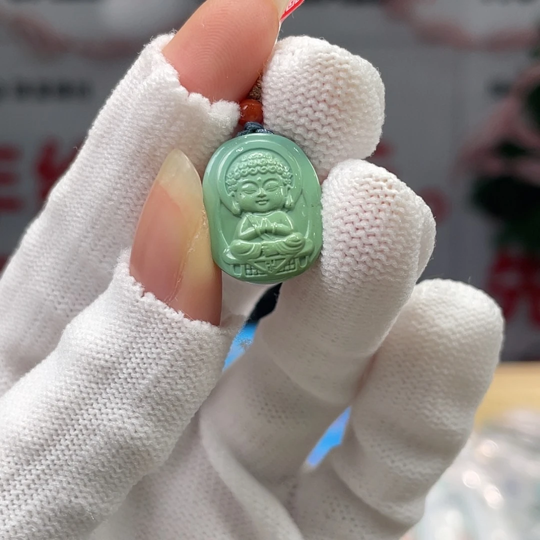 绿松石未镶嵌挂件