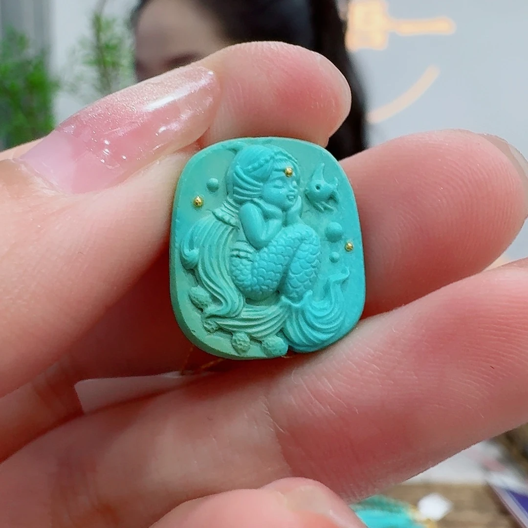未镶嵌绿松石珠宝奇石