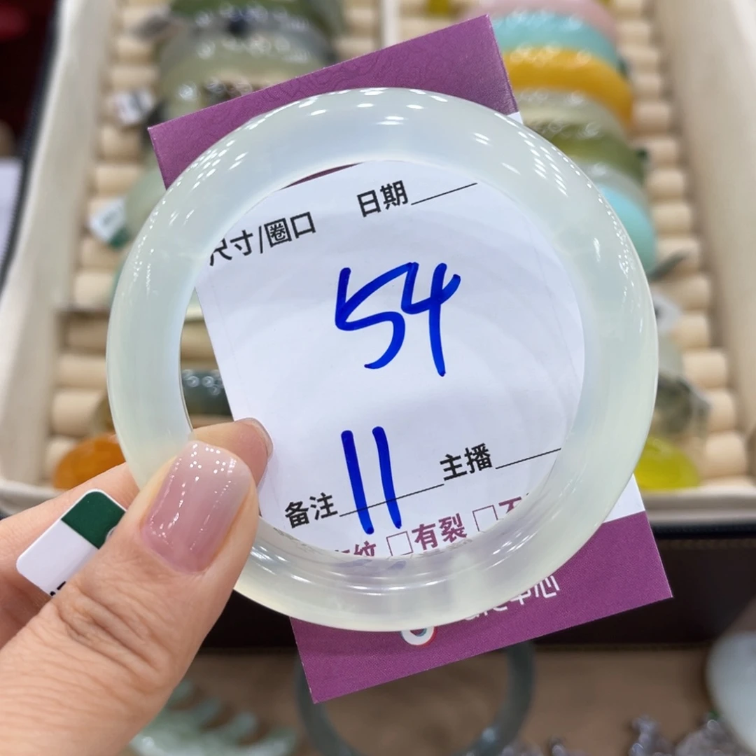 未镶嵌蛇纹石玉手镯茶*伴手镯