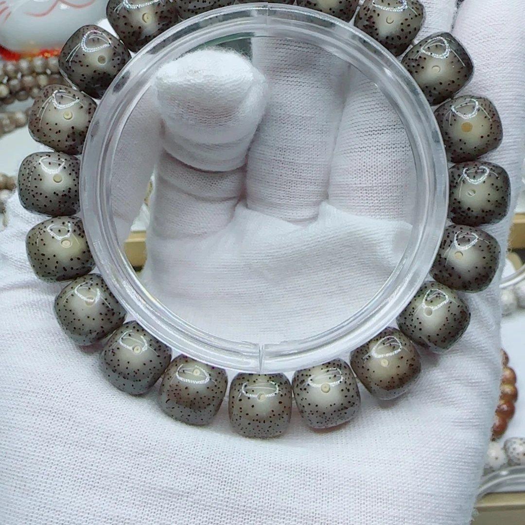 星月菩提手串黑冰大尺寸12×11同枝果a2